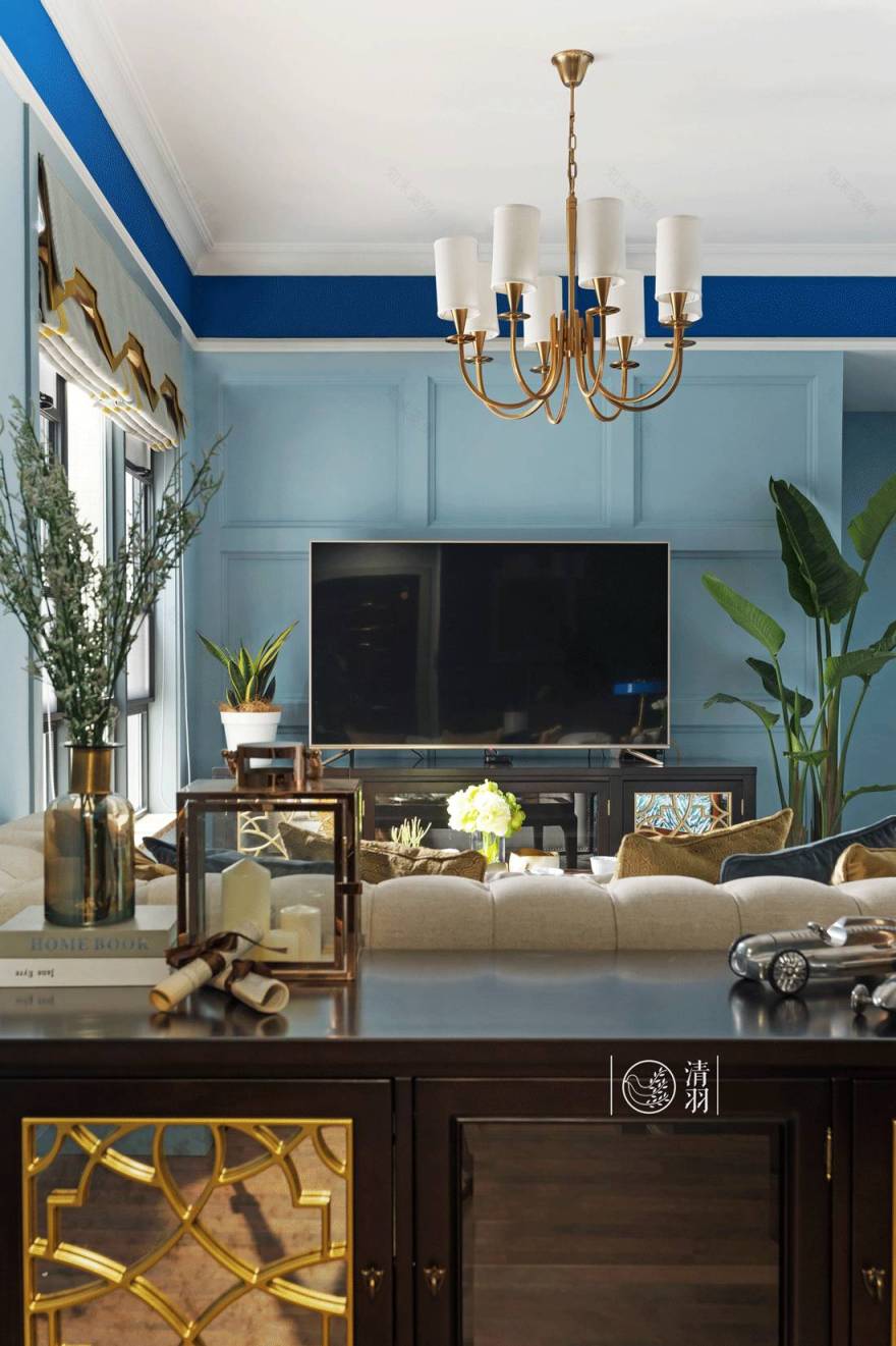 清羽设计 | 成都暗夜星空美式三居室-19