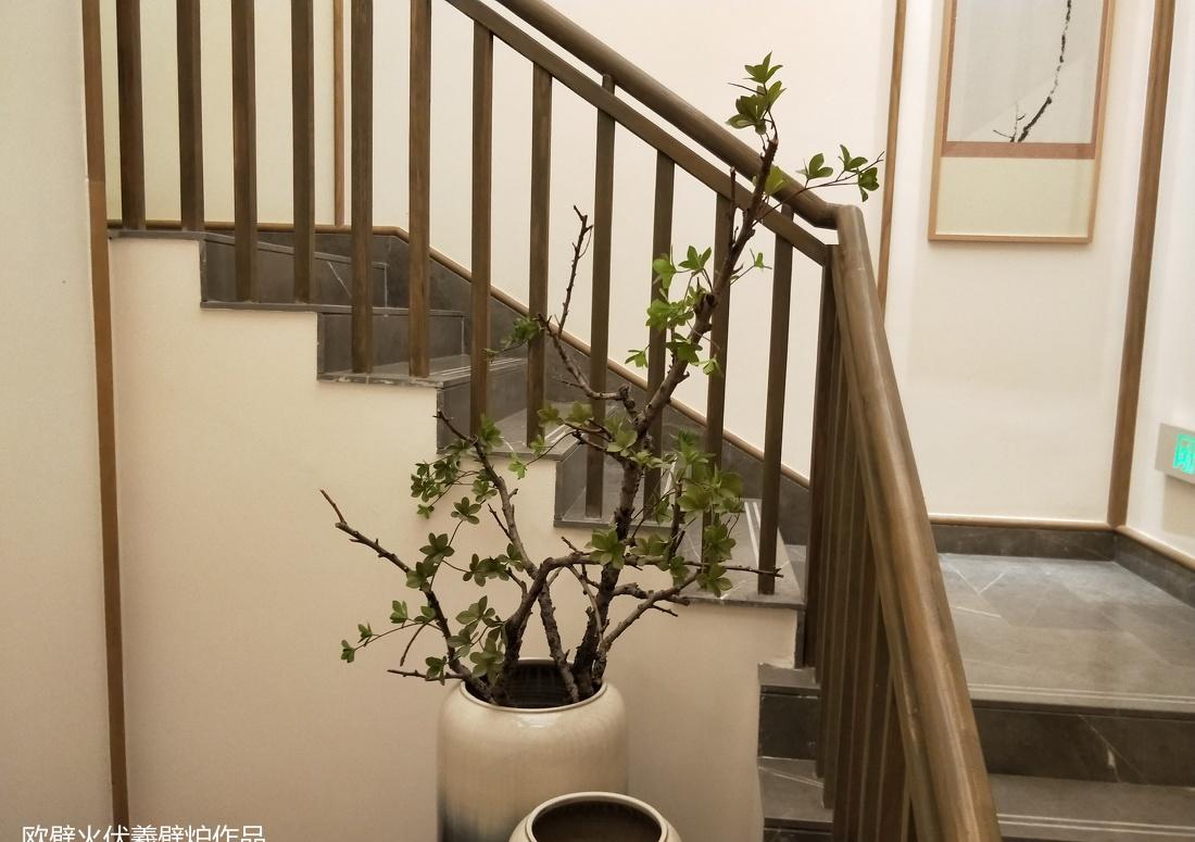 拈花湾酒店壁炉装饰设计效果-18