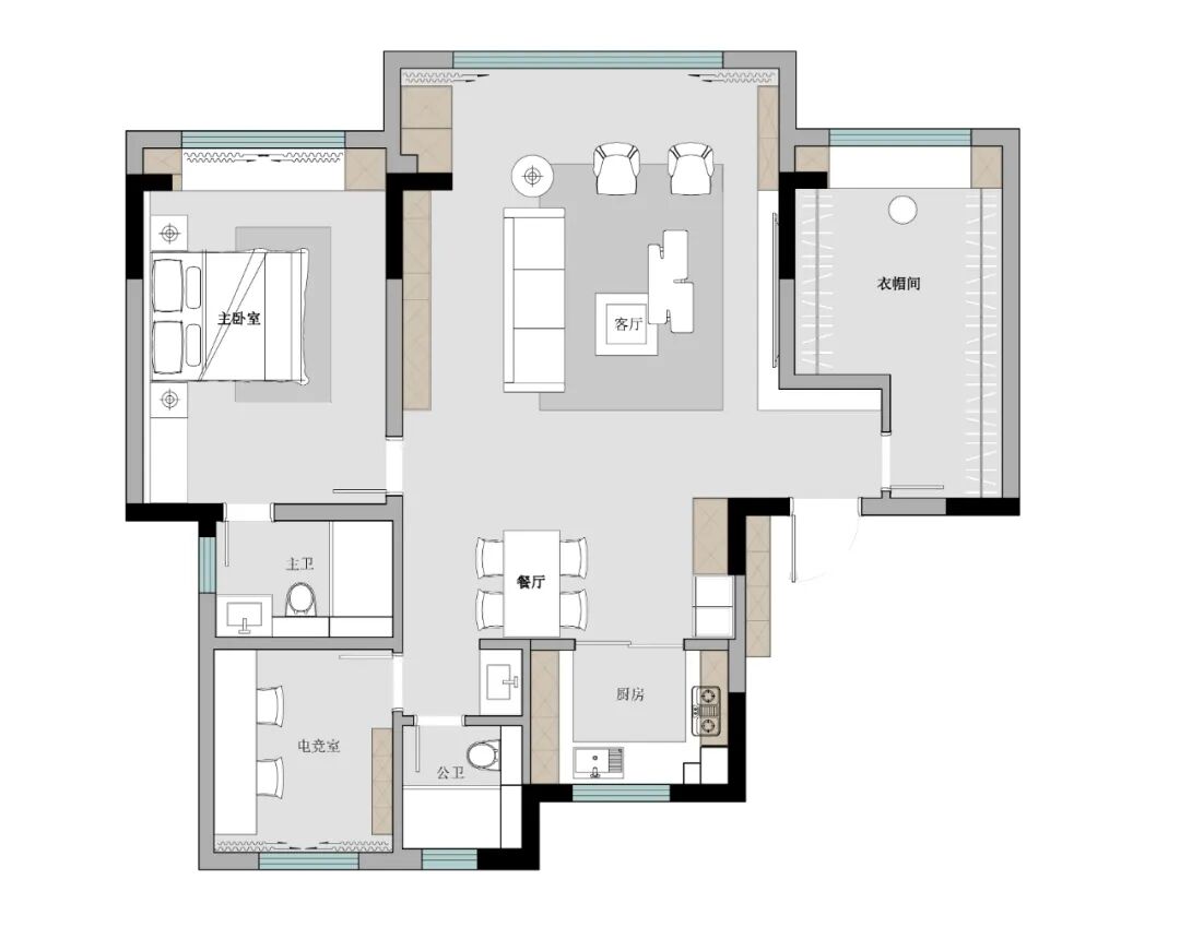 平层丨境壹空间设计-47