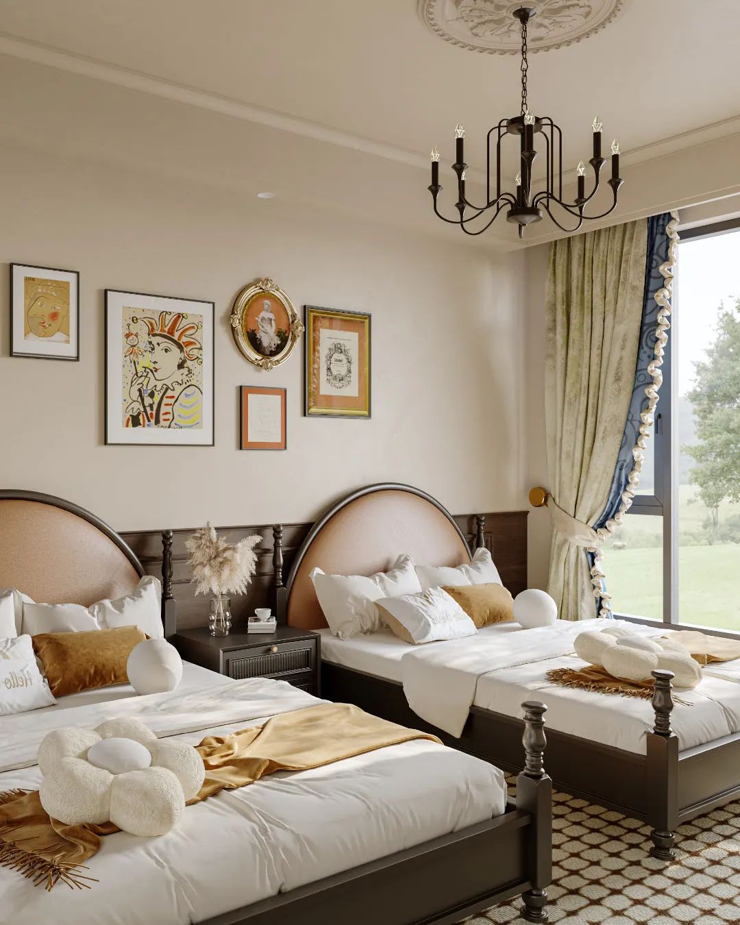 南洋复古风别墅设计-28