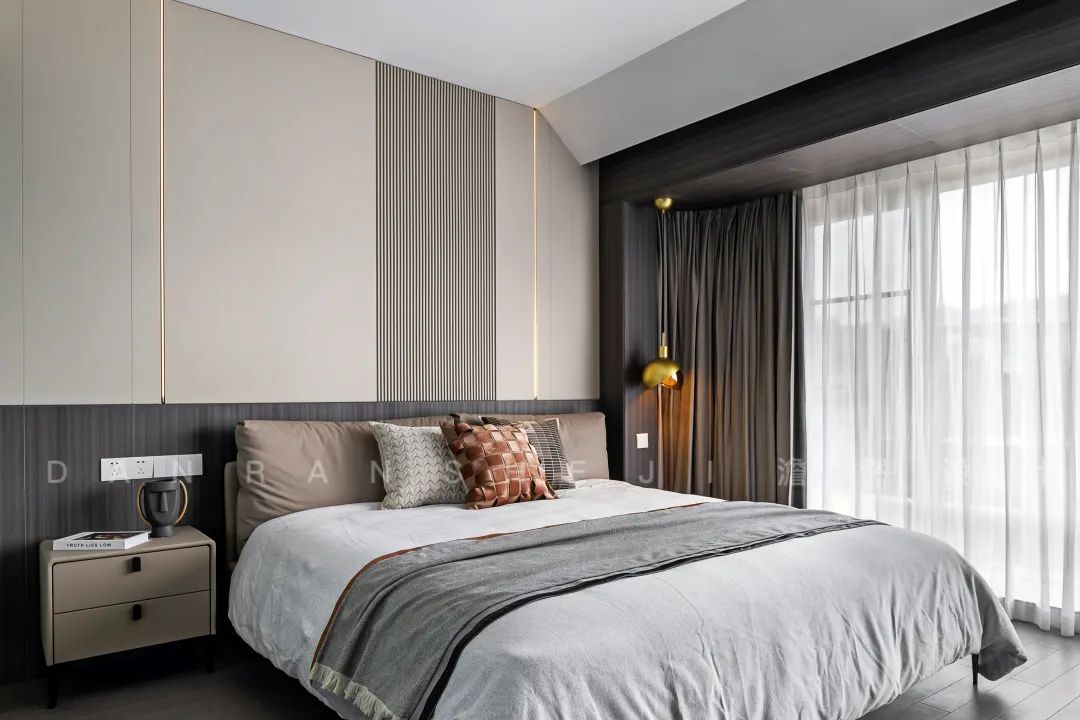 重庆舜山府现代雅奢住宅丨中国重庆丨澹然设计,橙色软装-53