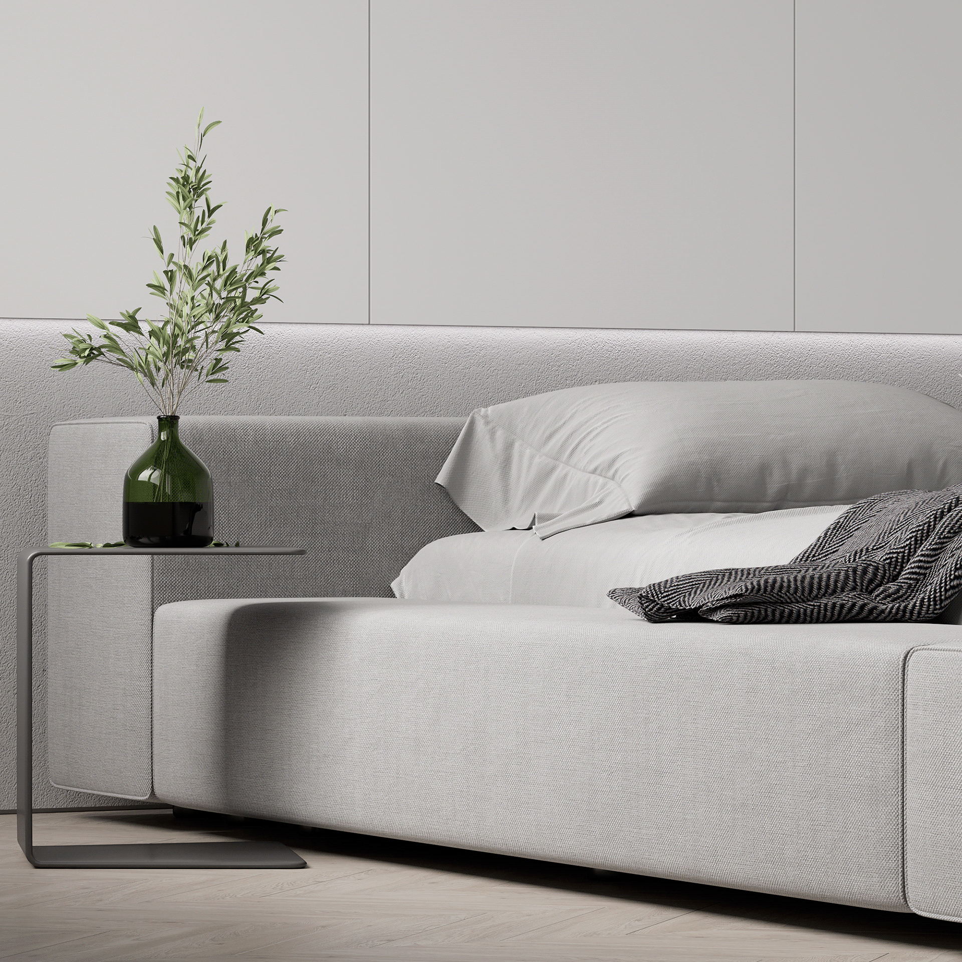 高级灰色系公寓设计 享受一片美好时光。-15