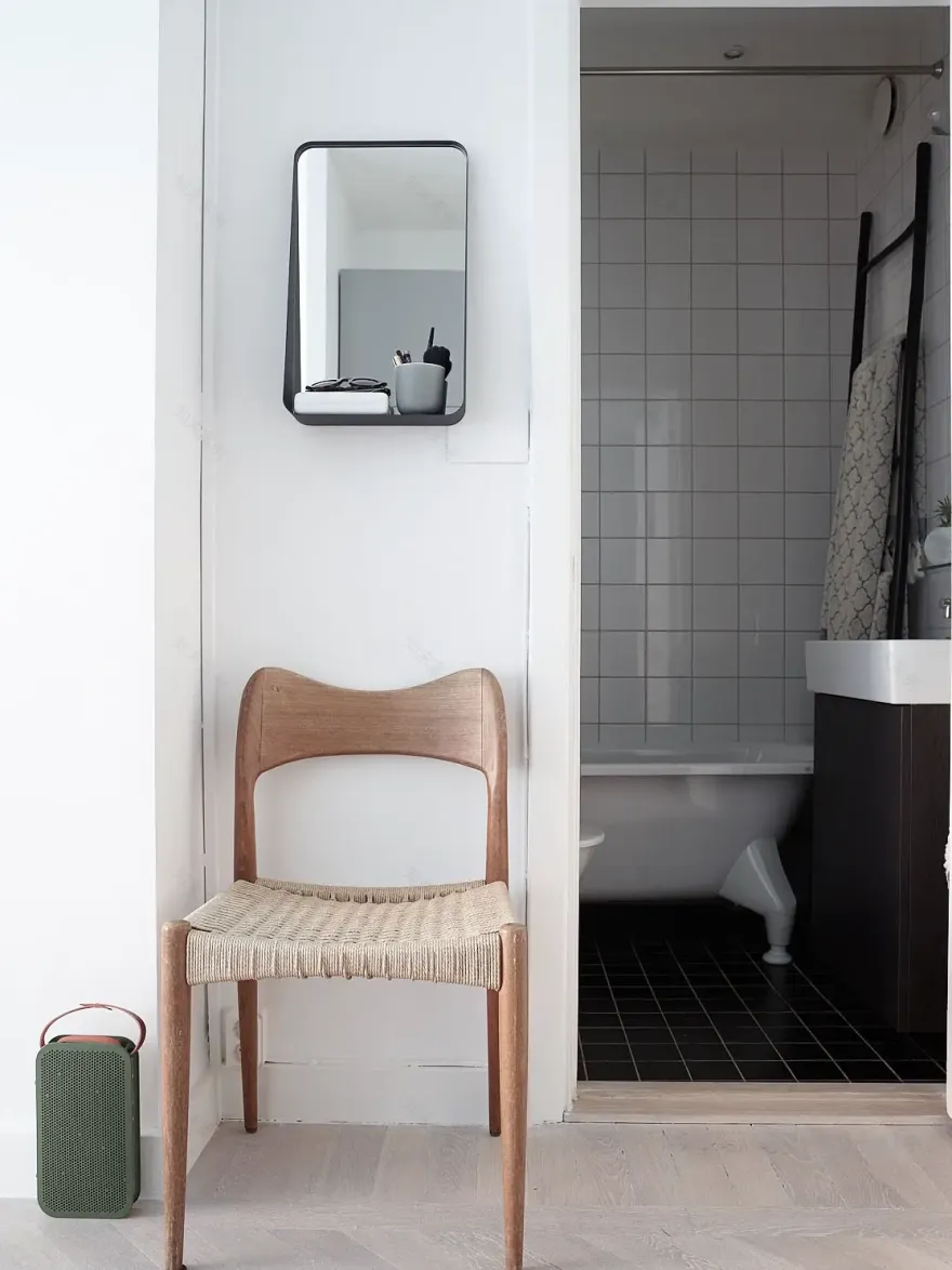 黑白交错的精致空间 | 一座位于瑞典的舒适公寓-13