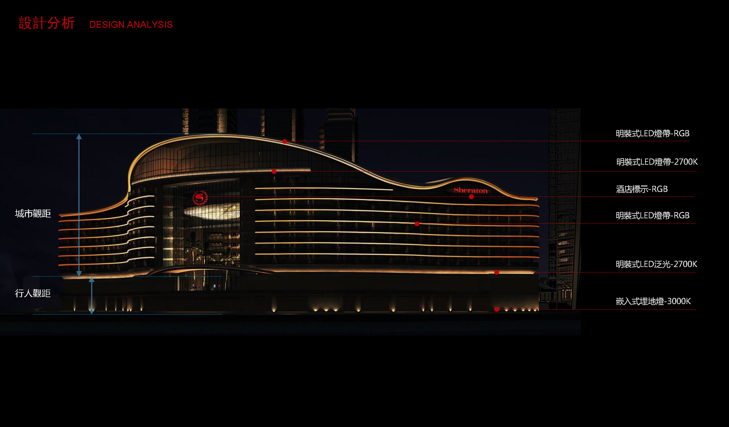 山东日照喜来登大酒店室内外灯光设计方案丨中国日照-4