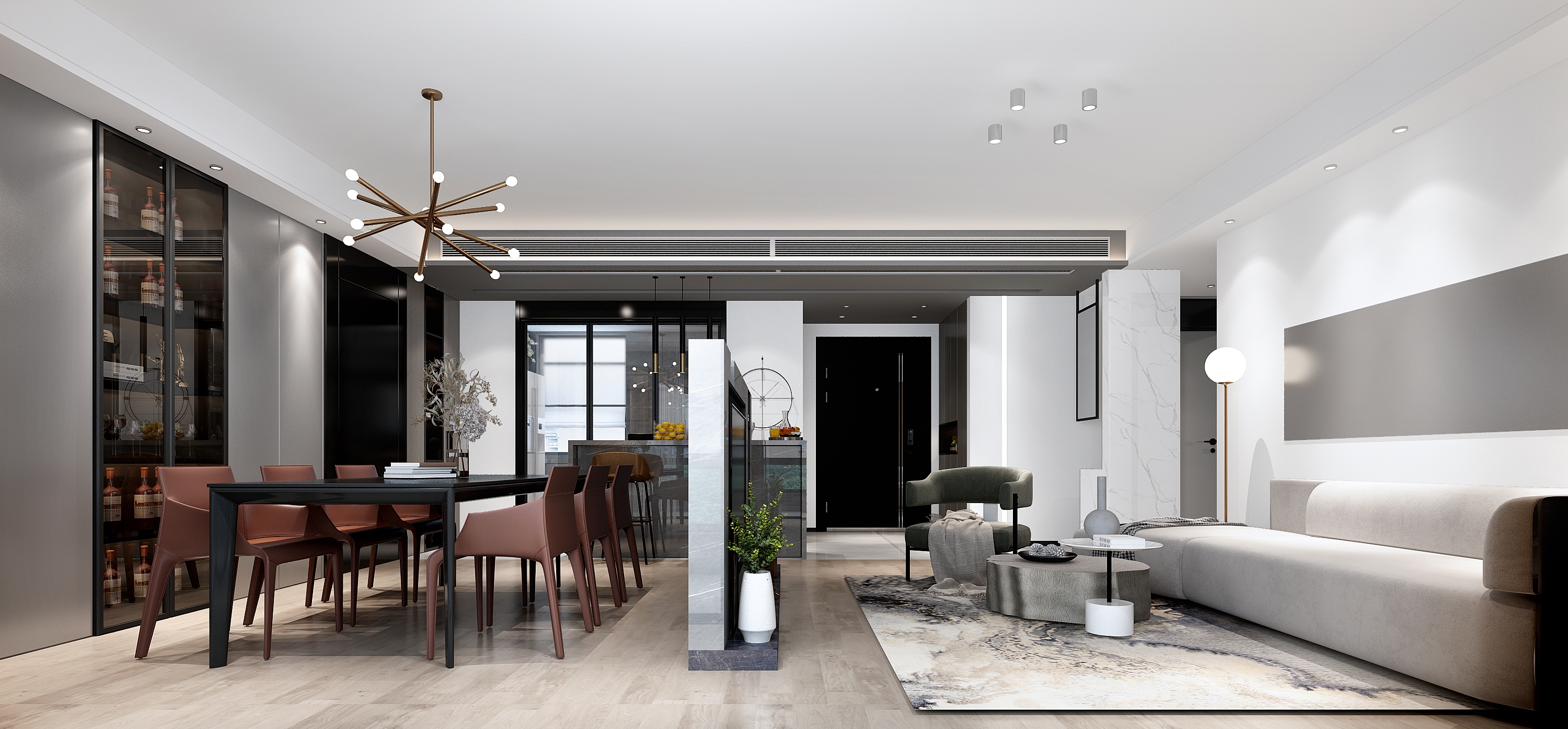 扬州雅居乐兰亭公馆 140㎡平层住宅设计-25