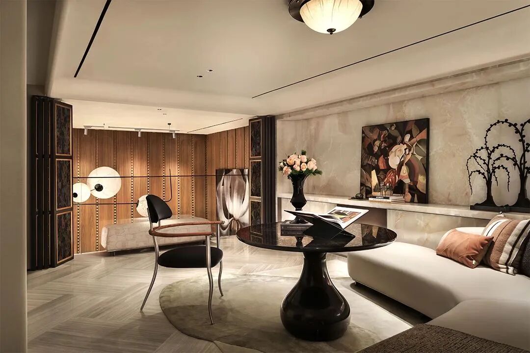 上海334㎡轻奢复古风样板间丨中国上海丨紫香舸设计-34