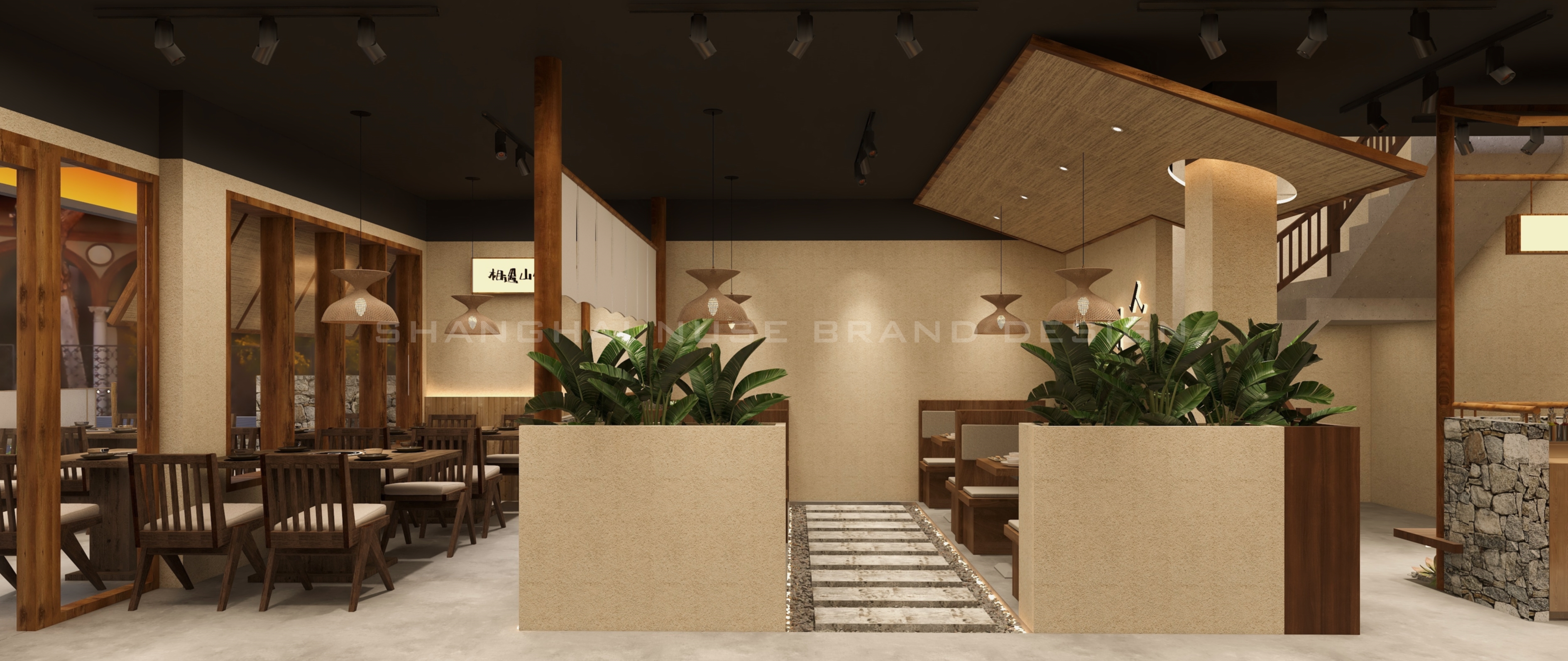 治愈系乡野烤肉空间丨木村空间设计有限公司-13