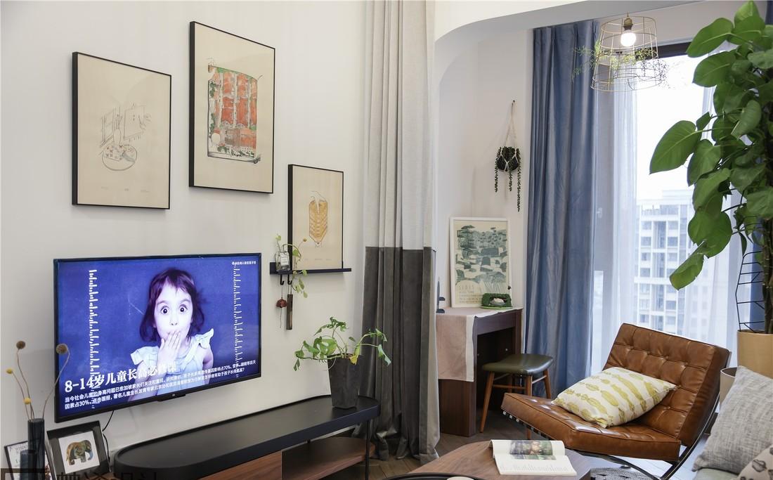 梵浠设计丨公寓丨温暖北欧风家居空间-12