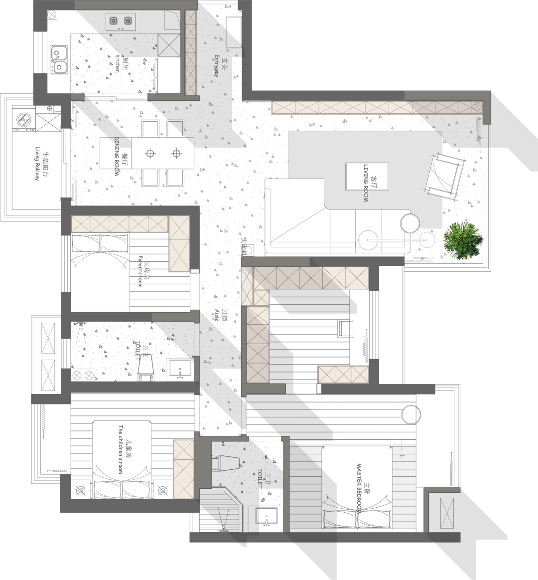 夏日氧气生活 · 长沙130㎡精装改造实录丨中国长沙丨有思家居-32