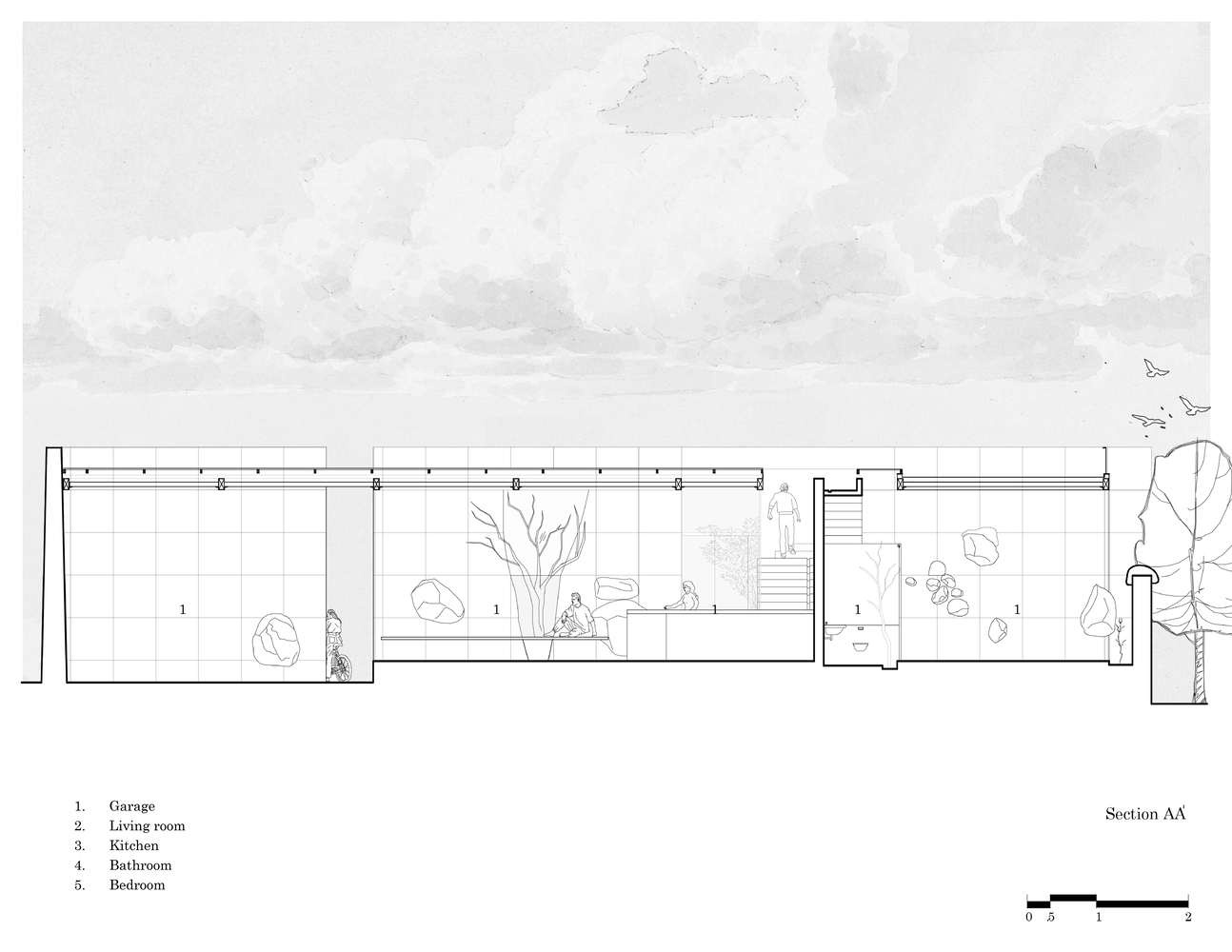隐于印度荒野的生态友好石墙别墅丨Mitti-22
