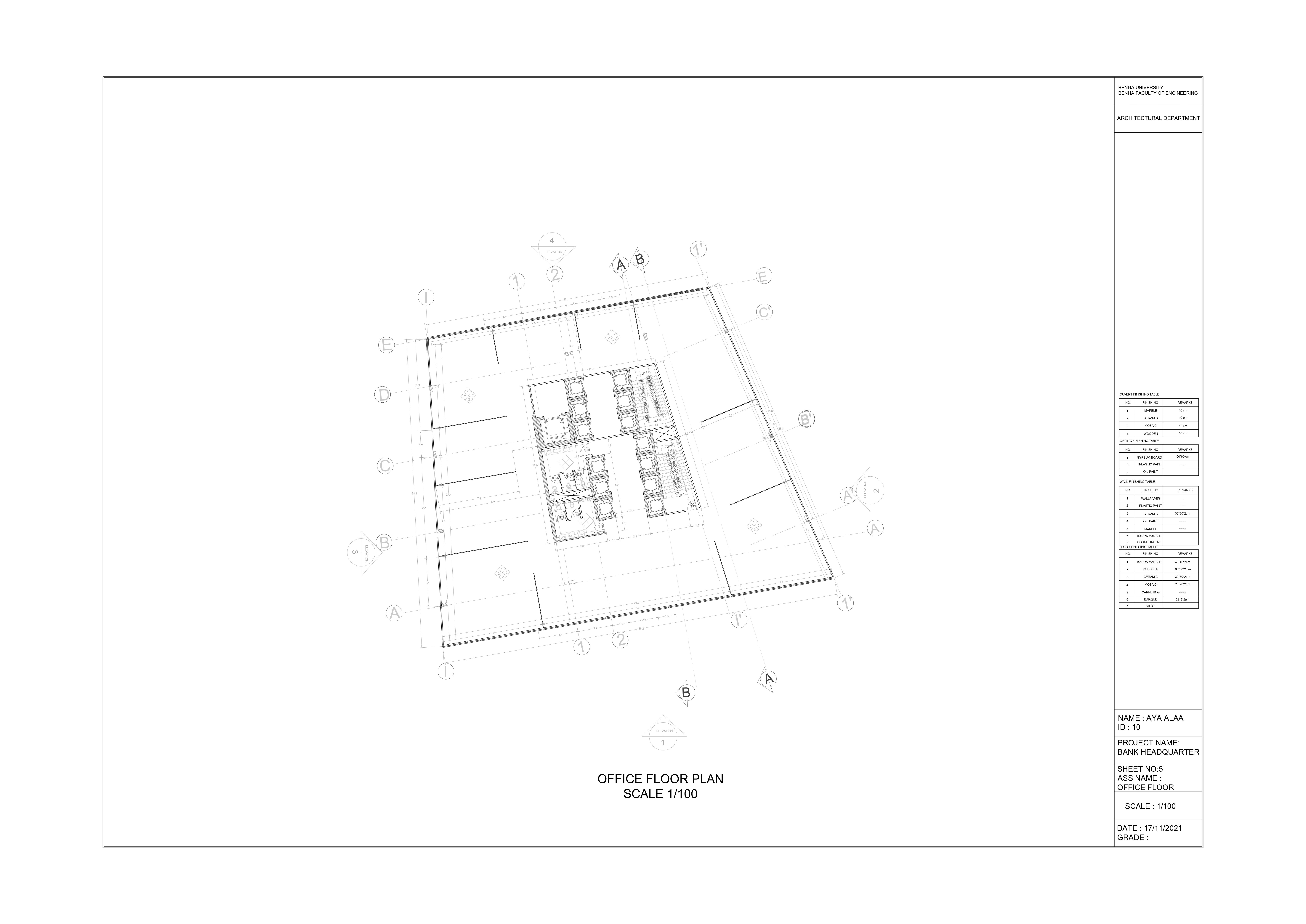 Bank Headquarter - working drawing-9