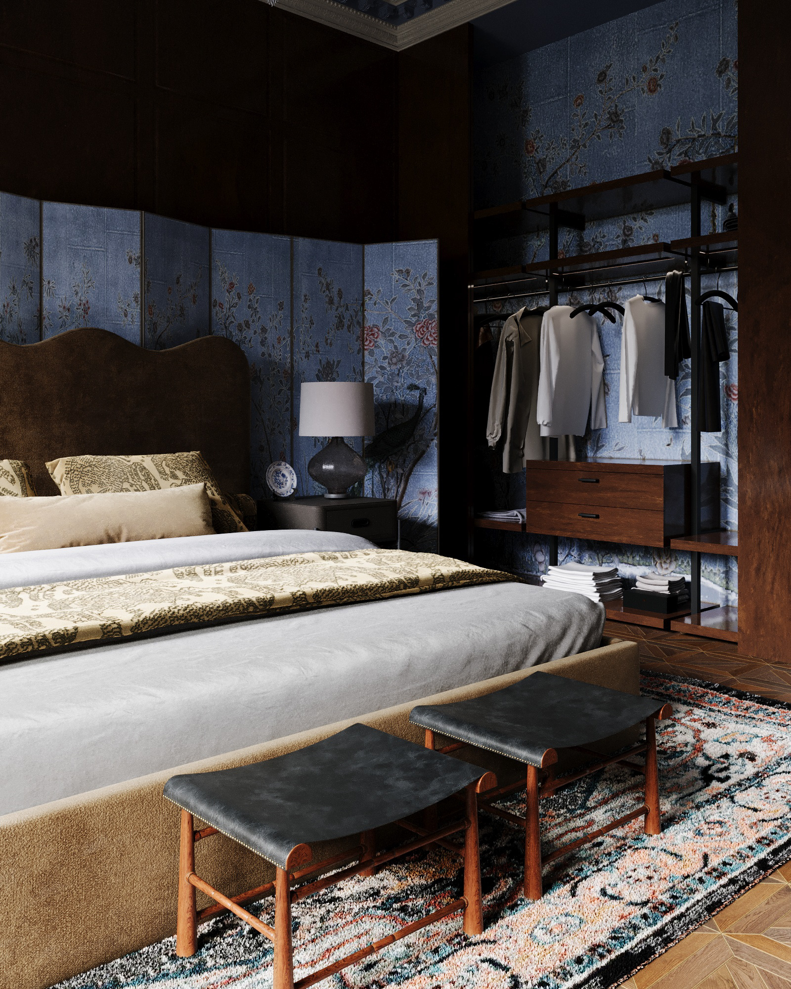 卧室丨俄罗斯莫斯科丨ANASTAS CHEKALOV-9