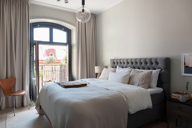 斯德哥尔摩优雅公寓 | 拱窗与开放空间的完美结合-14