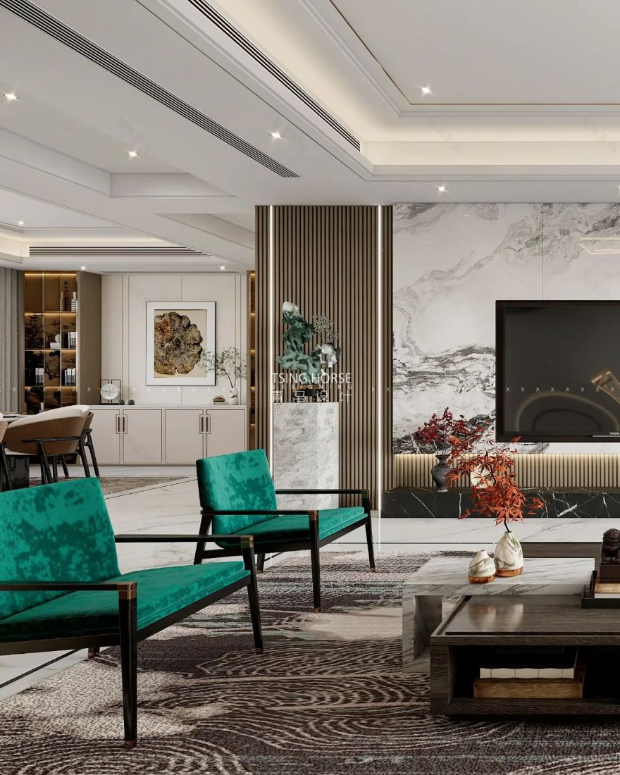 曲江大城君尚府新中式设计丨中国西安丨苏怡人设计团队-9