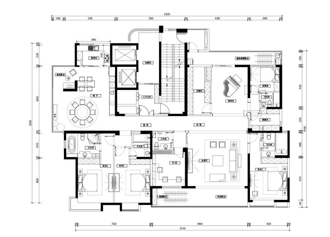 扬子华都现代轻奢风设计丨江阴朗格装饰-8