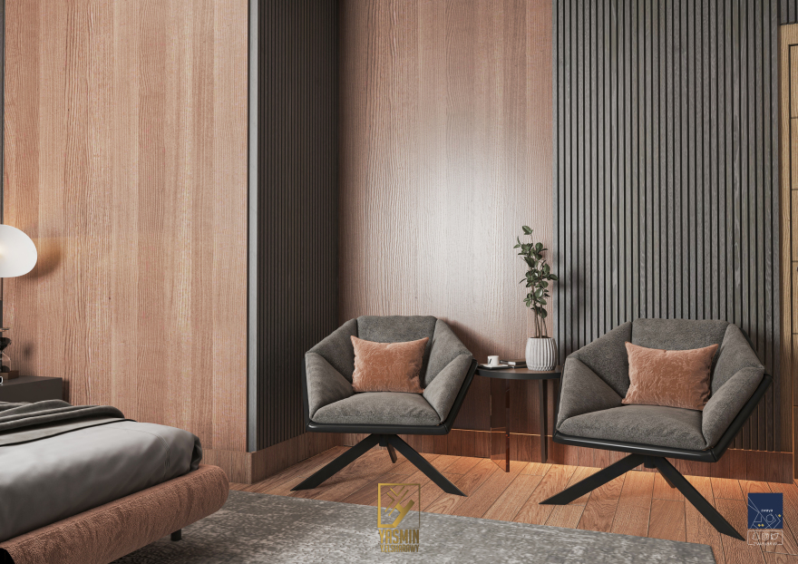 当代主卧套房设计丨yasminy.elsharawy-12