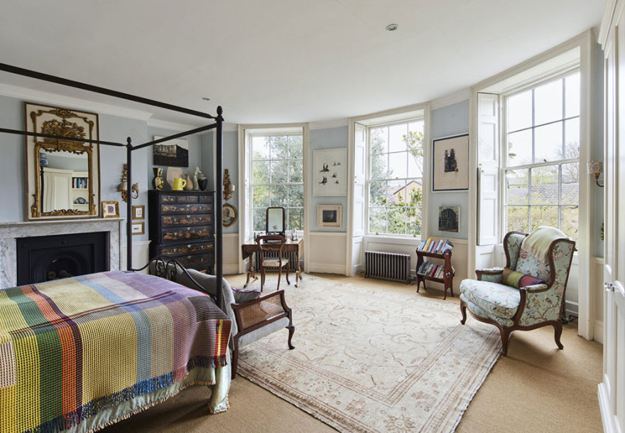 伦敦乔治亚式联排别墅的大胆色彩与装饰-19