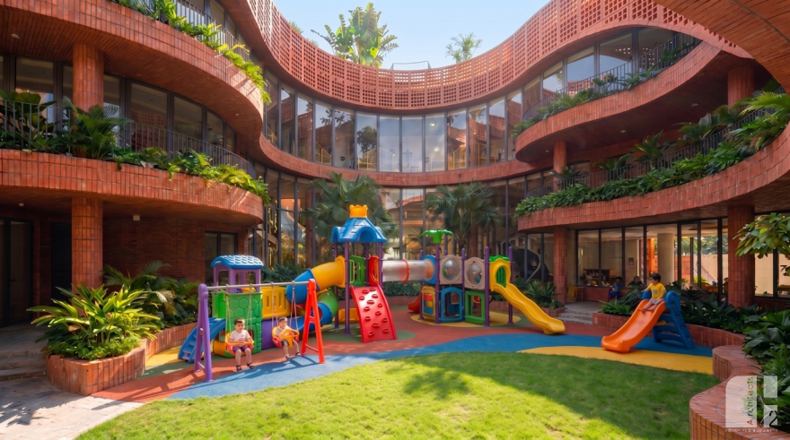 嘉莱幼儿园丨越南丨H2 Architects-11