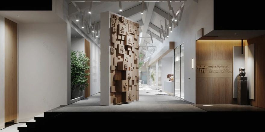 现代极简特色办公环境设计-6