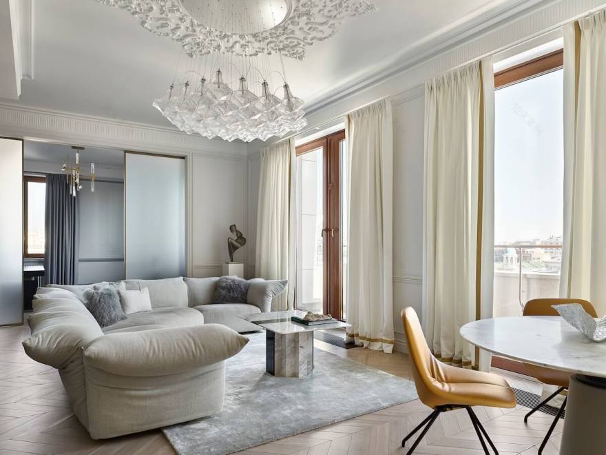 莫斯科明亮优雅的公寓丨俄罗斯莫斯科丨ELKA Interiors-25