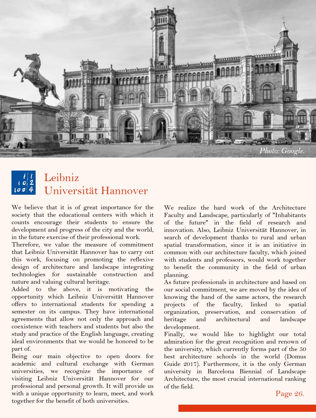 Study visit proposal with an architectural approach-10