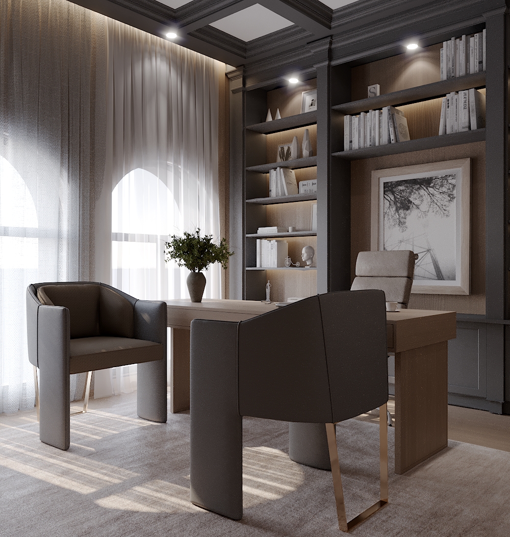 办公室新古典室内设计-4