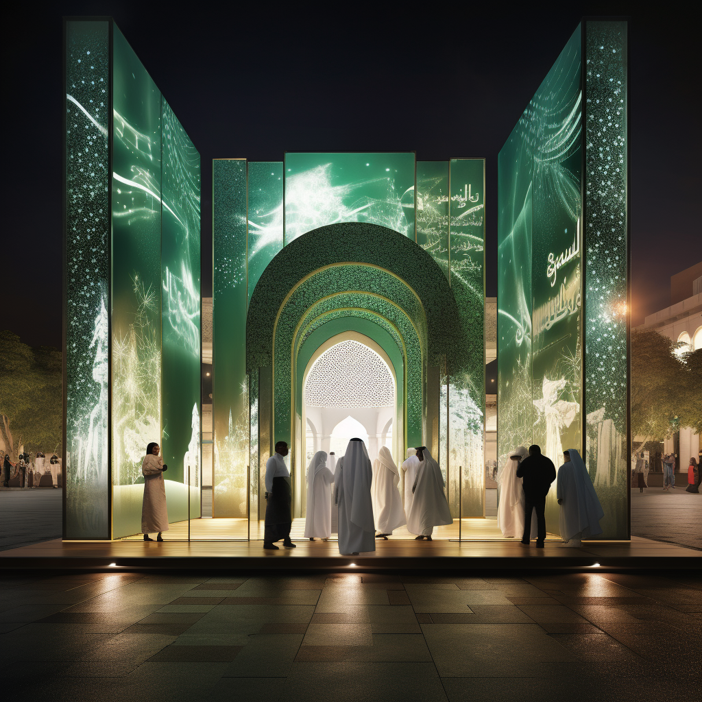 AI-design outdoor stand for Hajj and Umrah tourism-3