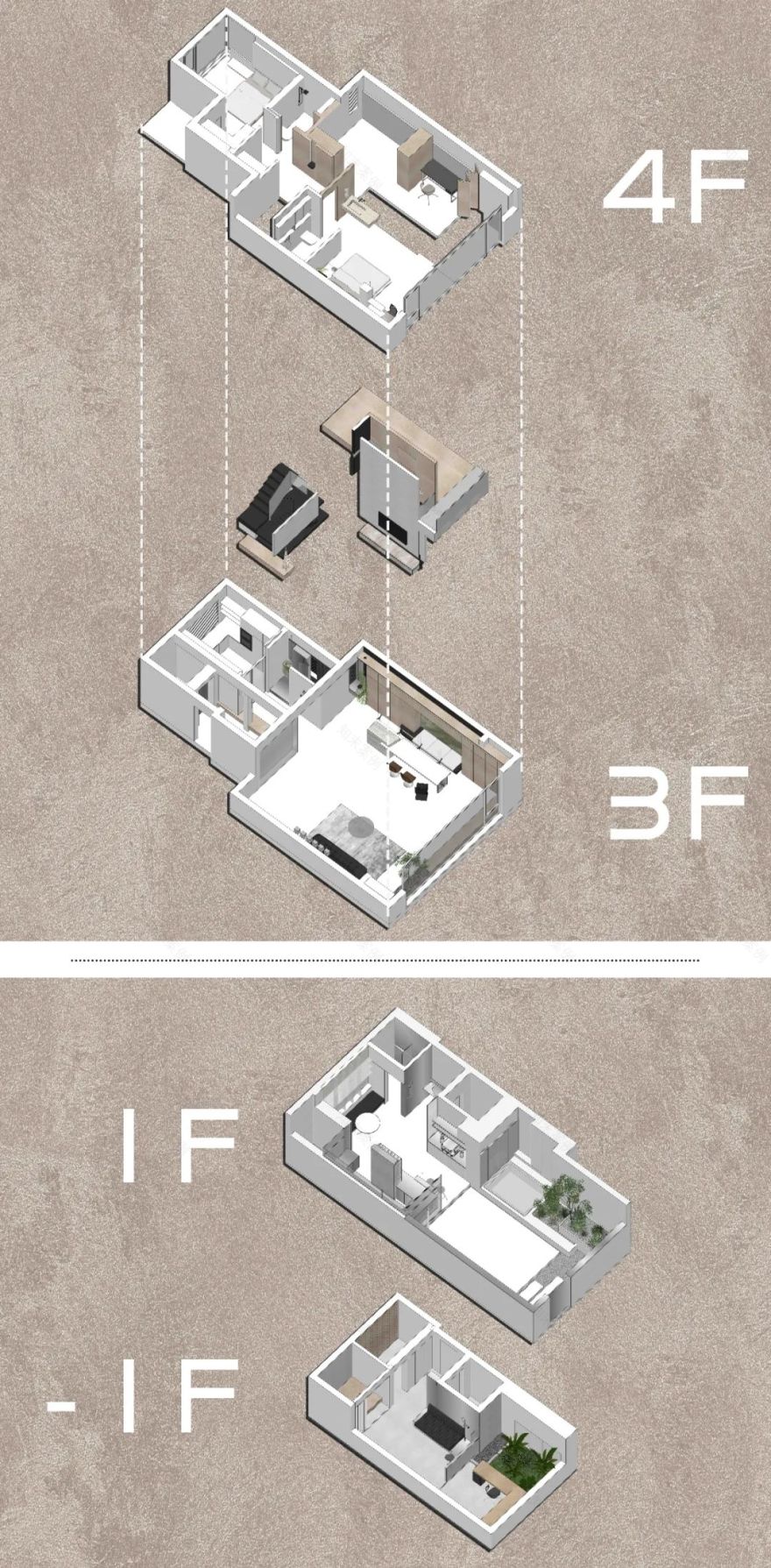 《叠墅中的N个盒子》丨中国广州丨舍近空间设计事务所-99