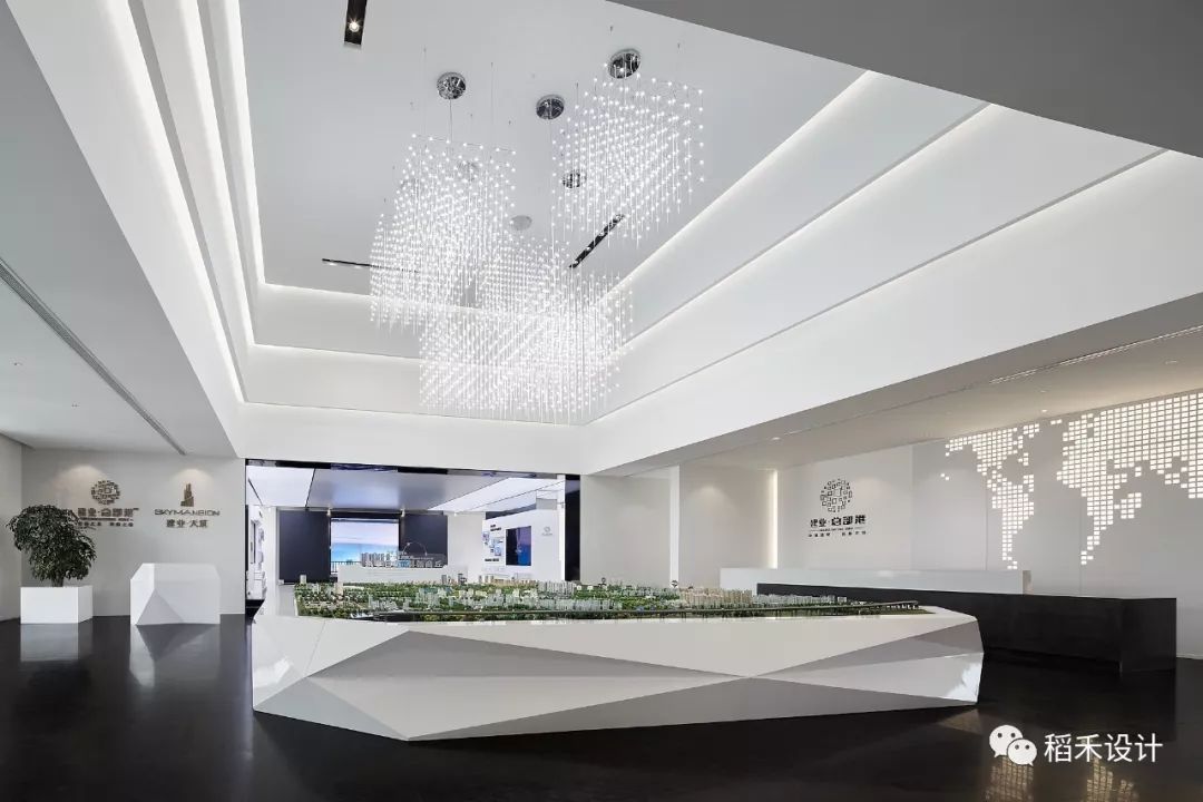 建业总部港售楼部 | 未来科技空间的艺术演绎-16