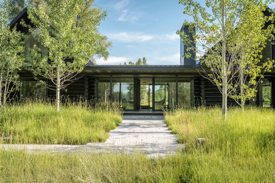 美国:溪水上的林间住宅-2