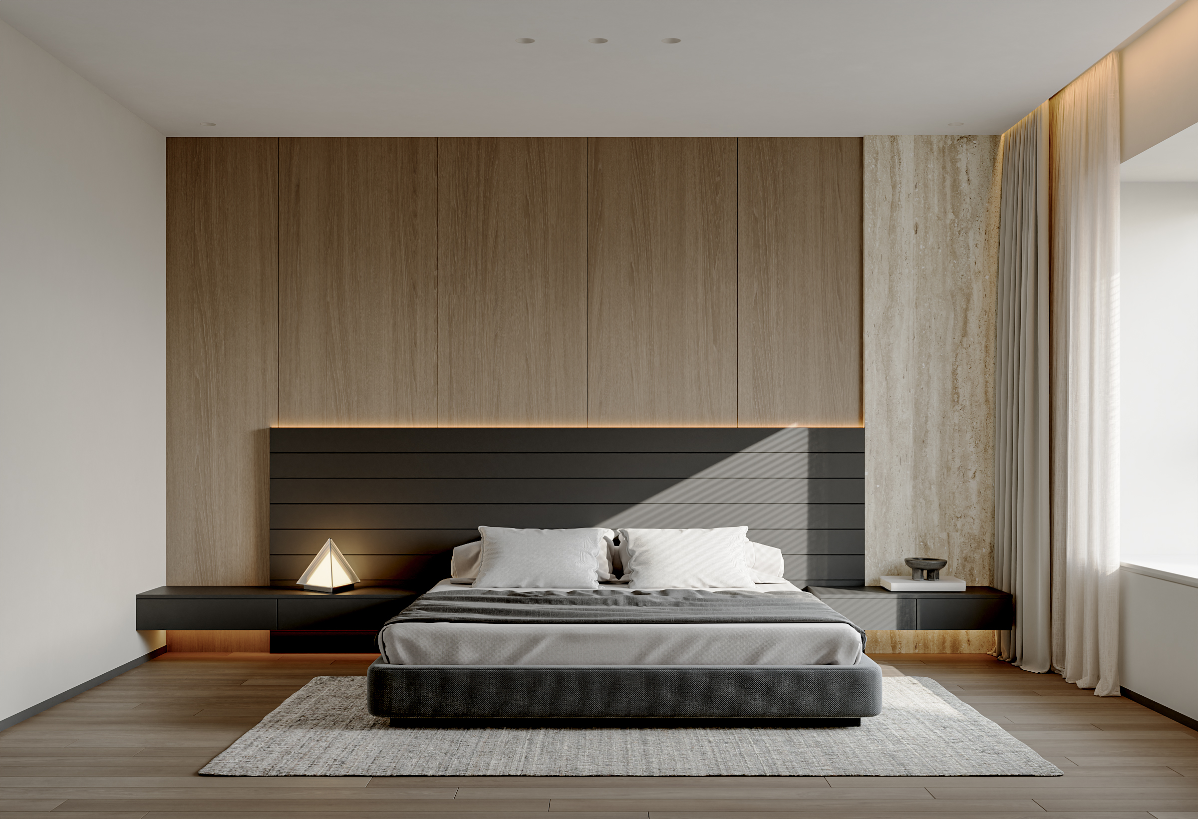 现代意式极简客餐厅 主人房丨近期表现-11