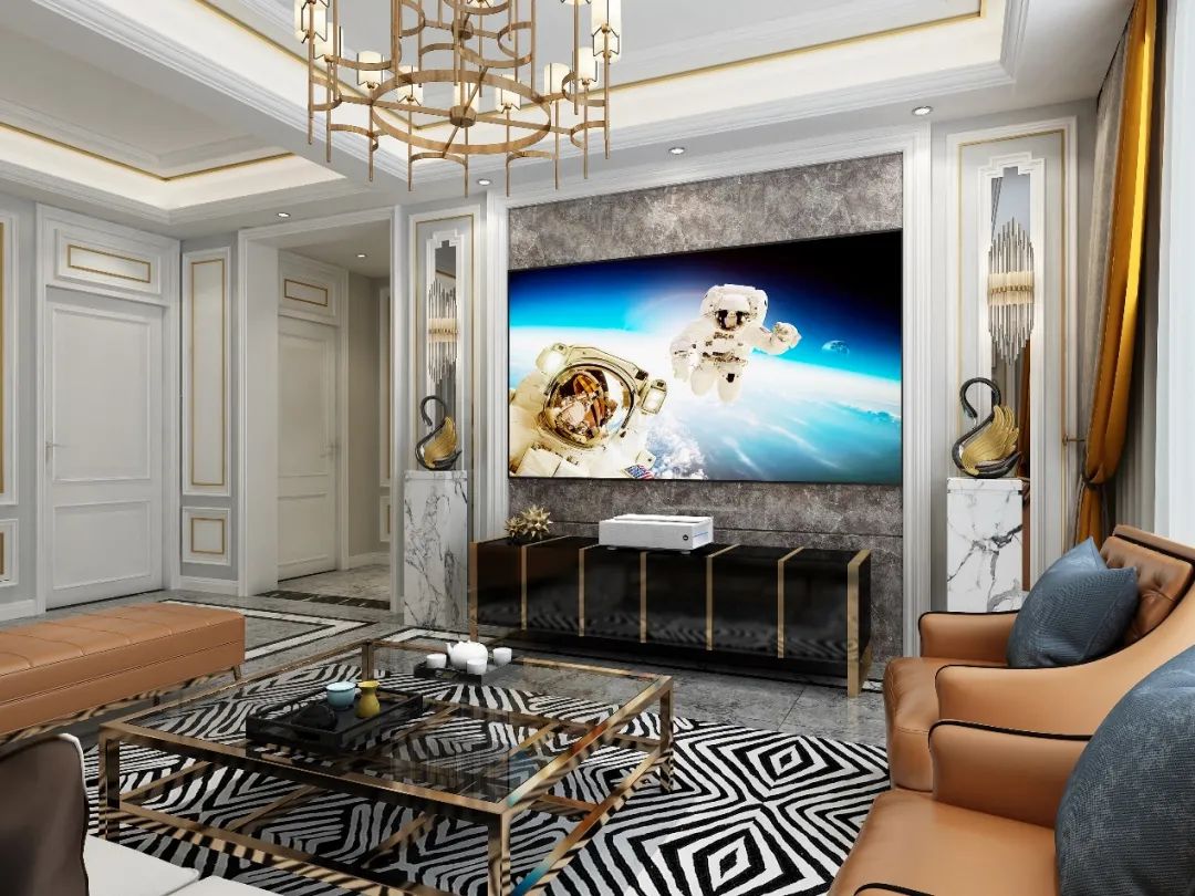 百吋明基激光电视打造大气共享客厅-1