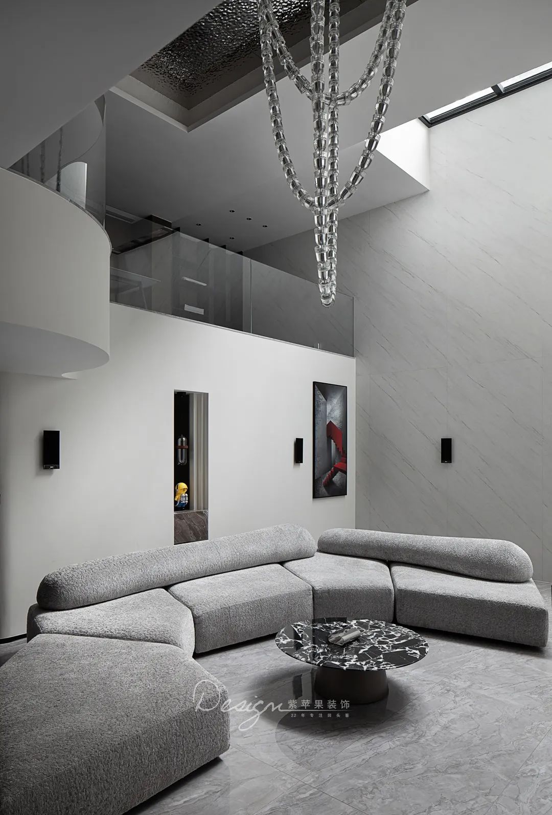 400㎡现代风超现实可居住艺术空间丨紫苹果全案设计-30
