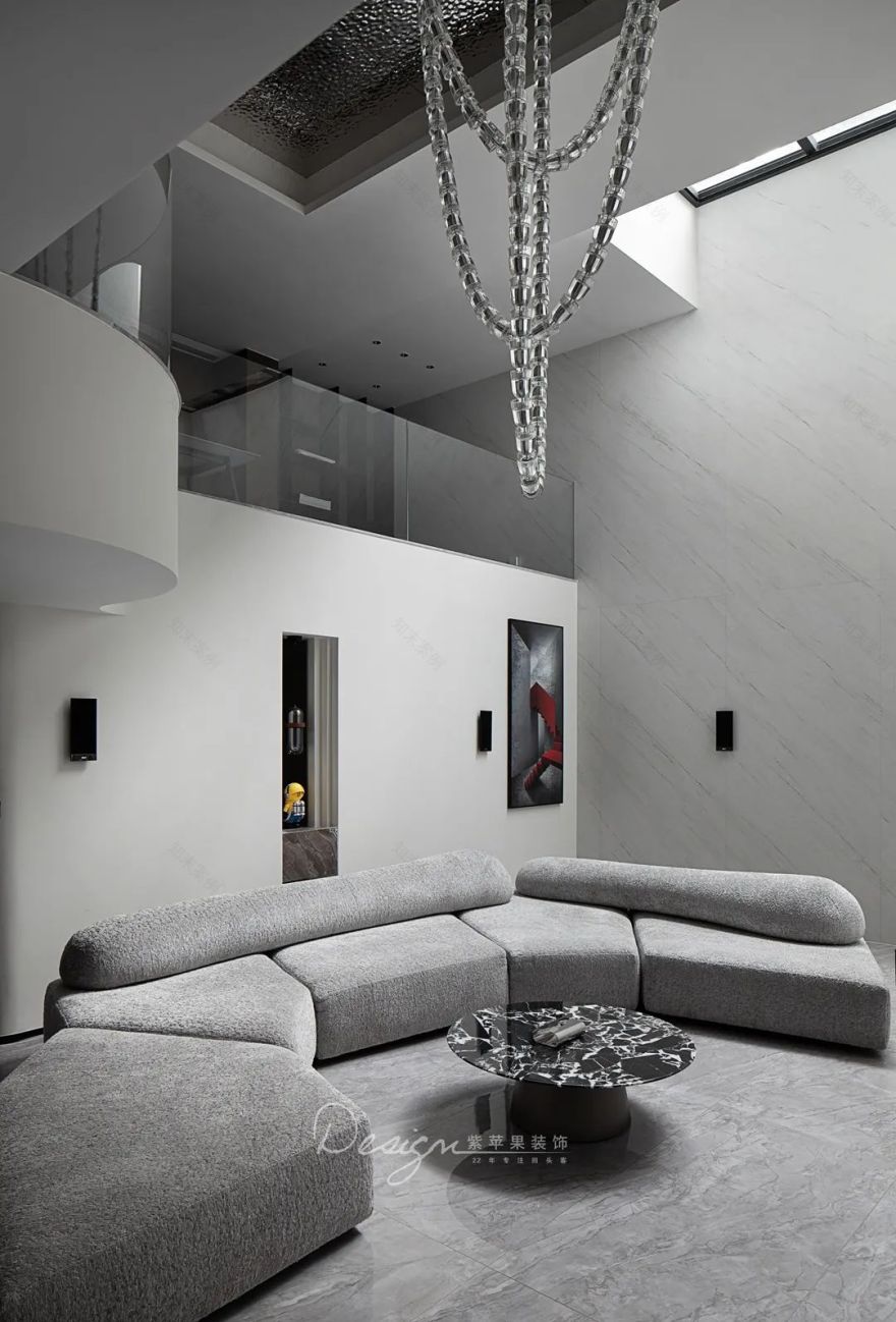 400㎡现代风超现实可居住艺术空间丨紫苹果全案设计-30