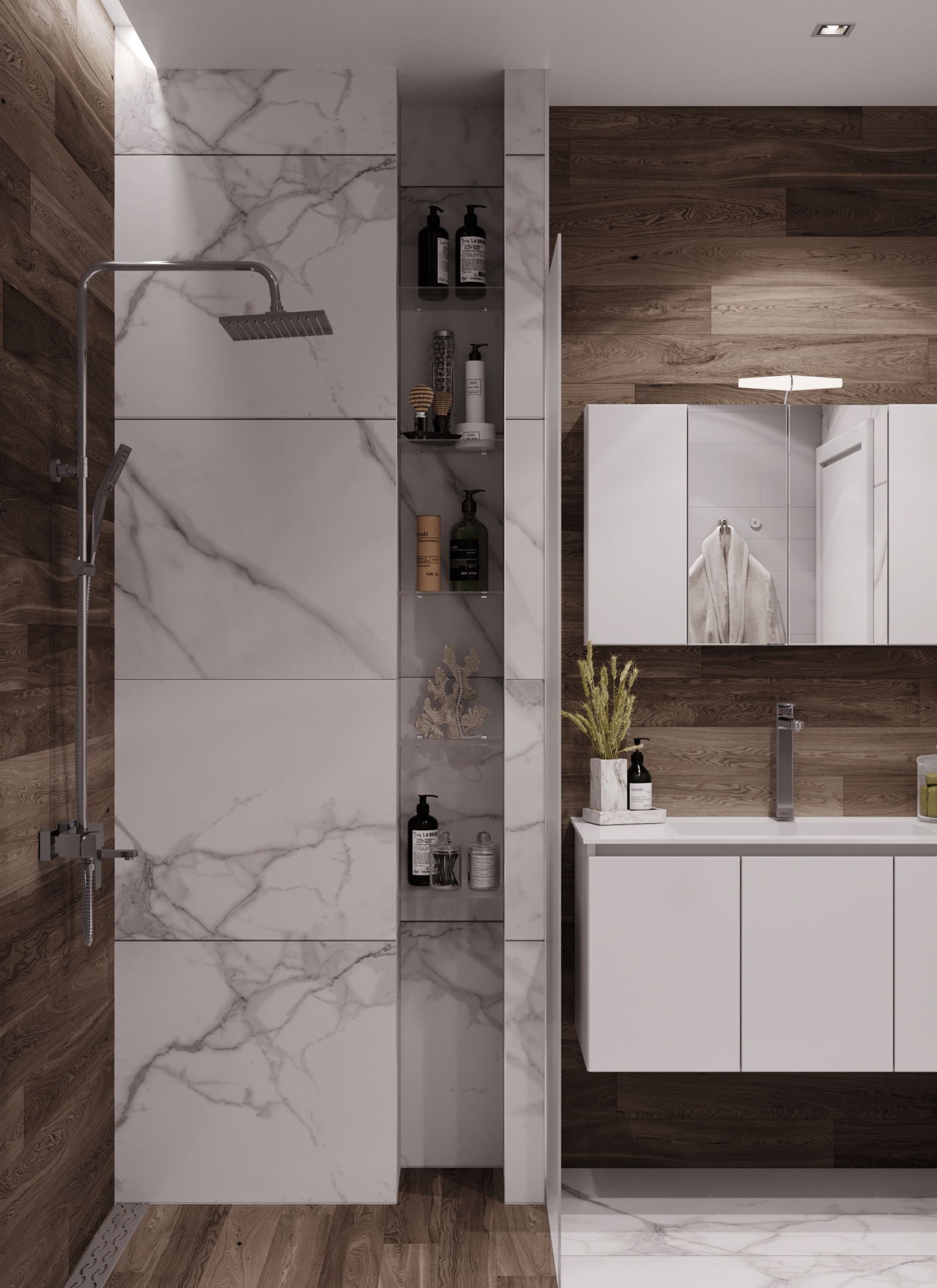 原木与高级灰 享受空间带来的欢畅-34