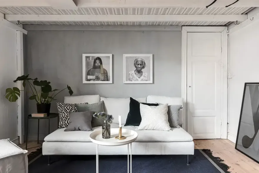 黄色冰箱点亮北欧风小户型-8