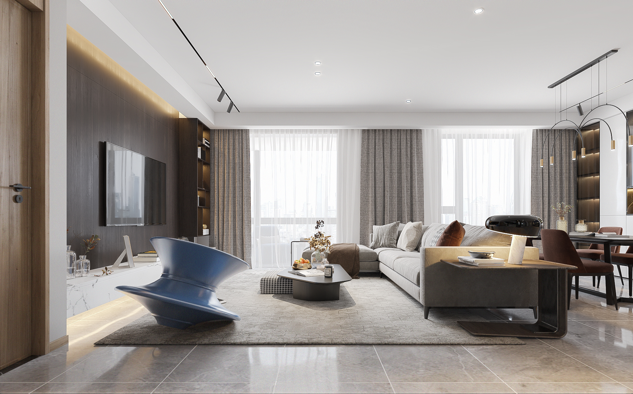 现代风格客餐厅-4