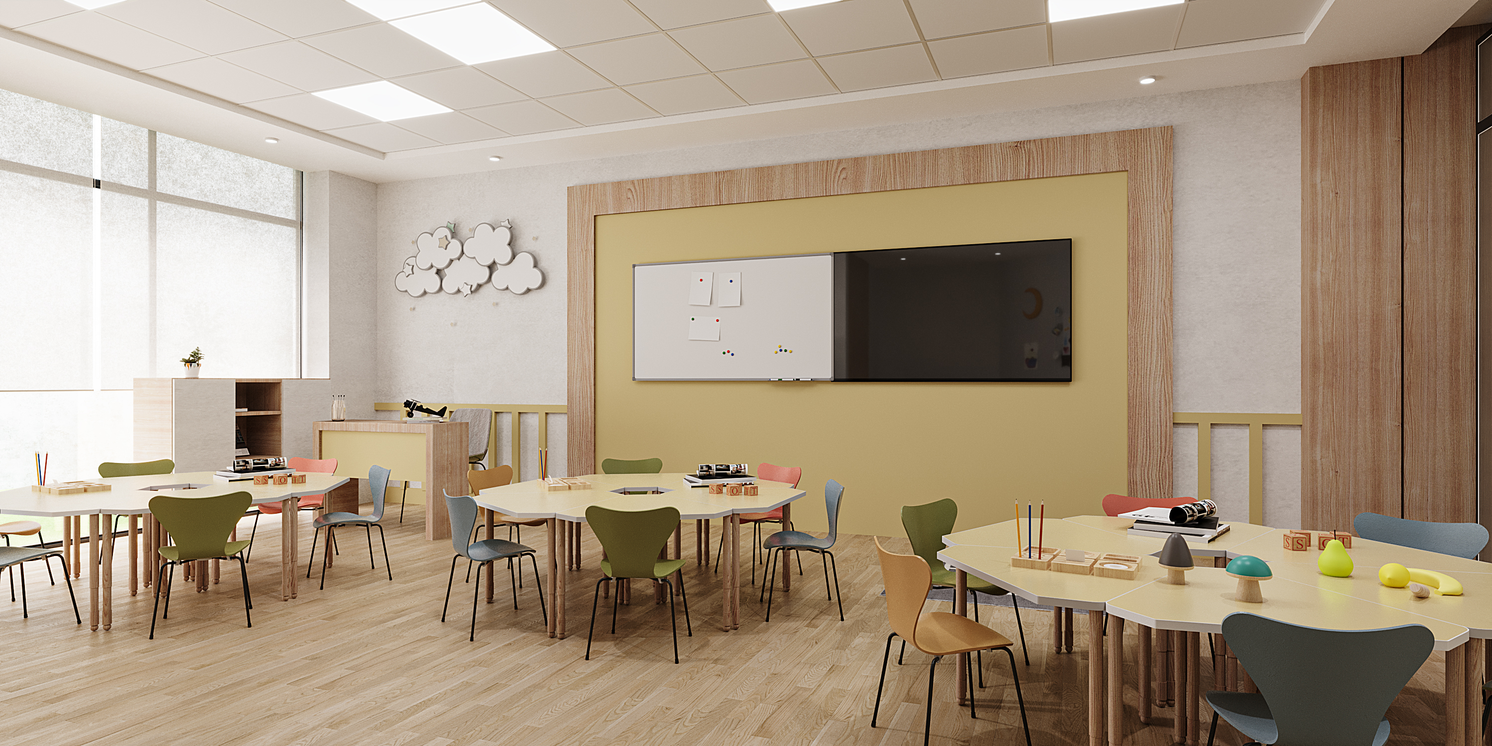 现代小学 学校室内设计丨沙特阿拉伯-9