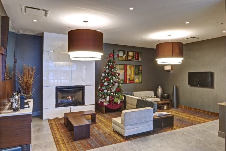 蒙特利尔机场万豪酒店Marriott Courtyard设计-7