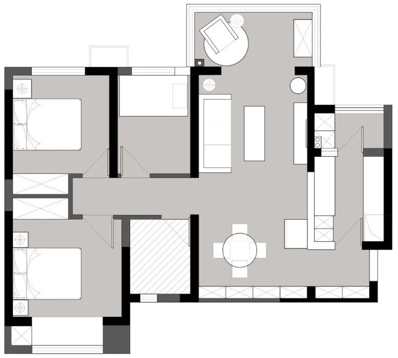 76㎡浪漫优雅混搭之家丨Minca-3