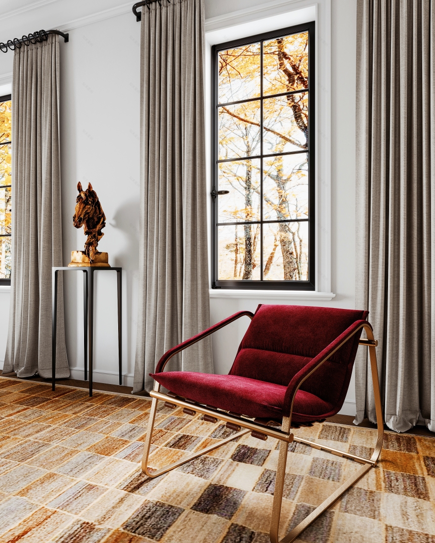 加州阳光下的现代别墅客厅设计-6