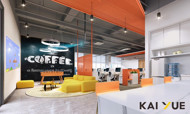 【凯悦装饰】稻田矩阵-属于秋天的办公空间设计-1