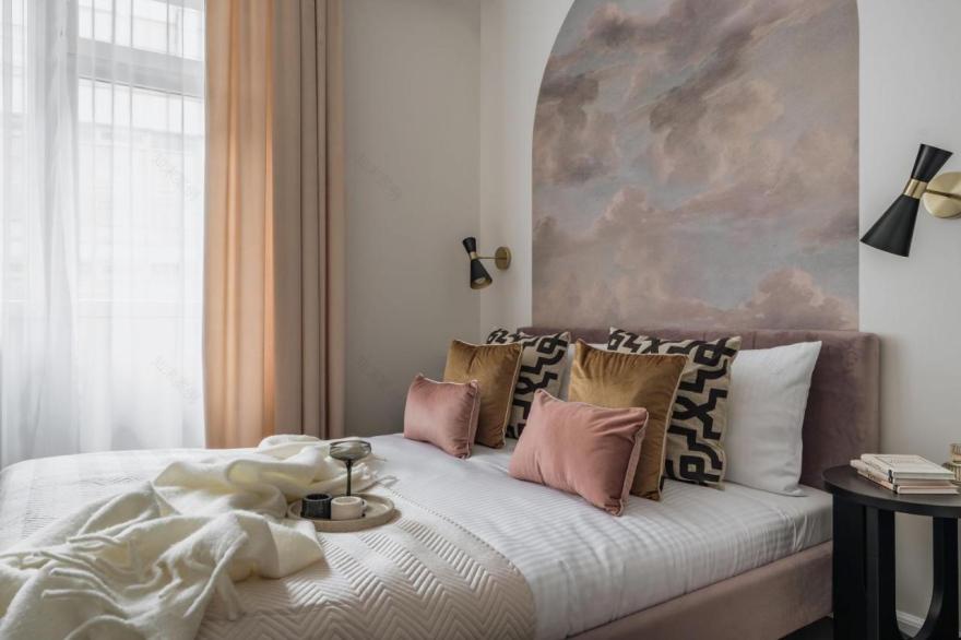 拱形壁纸设计项目-6