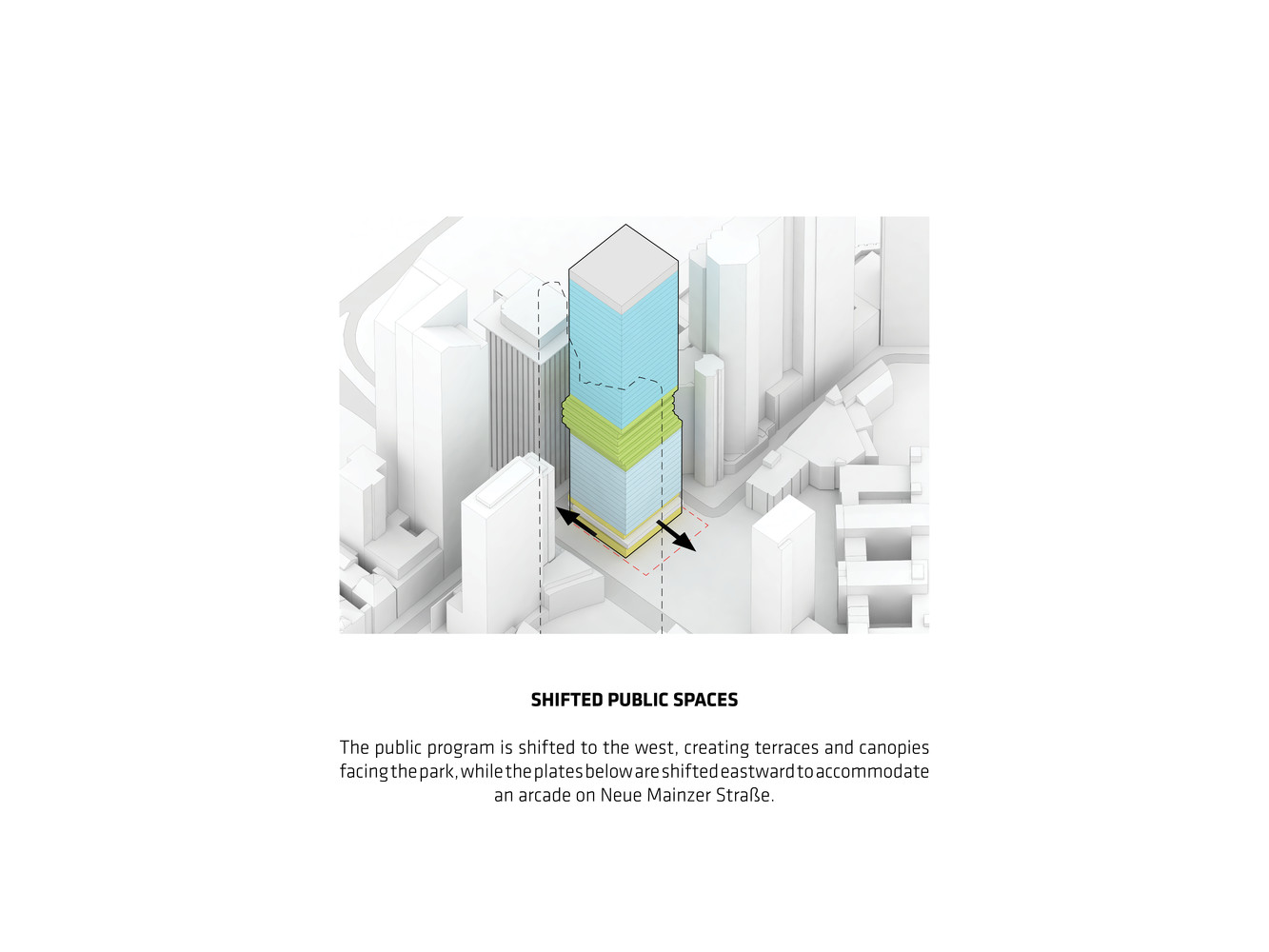 BIG 设计法兰克福新塔 雕塑般造型融入绿色空间-22