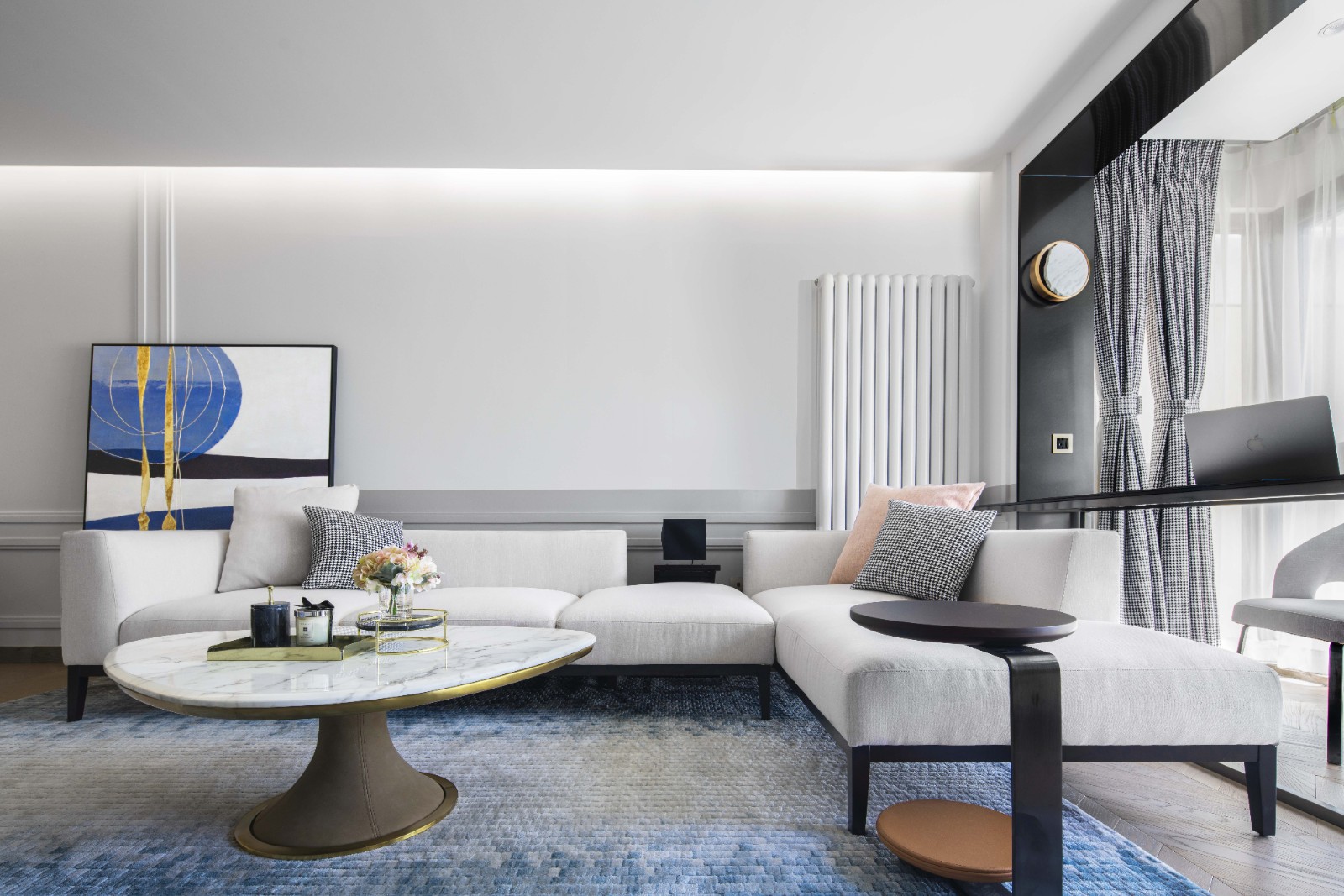 融合东西方美学的轻奢爱巢——现代都市新婚夫妇的理想之居-9