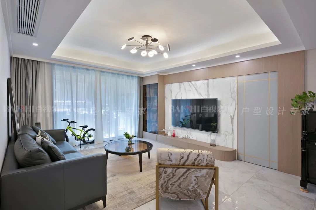 芜湖颐景湾畔 125m²现代轻奢之家,周凌峰打造高品质生活空间-9