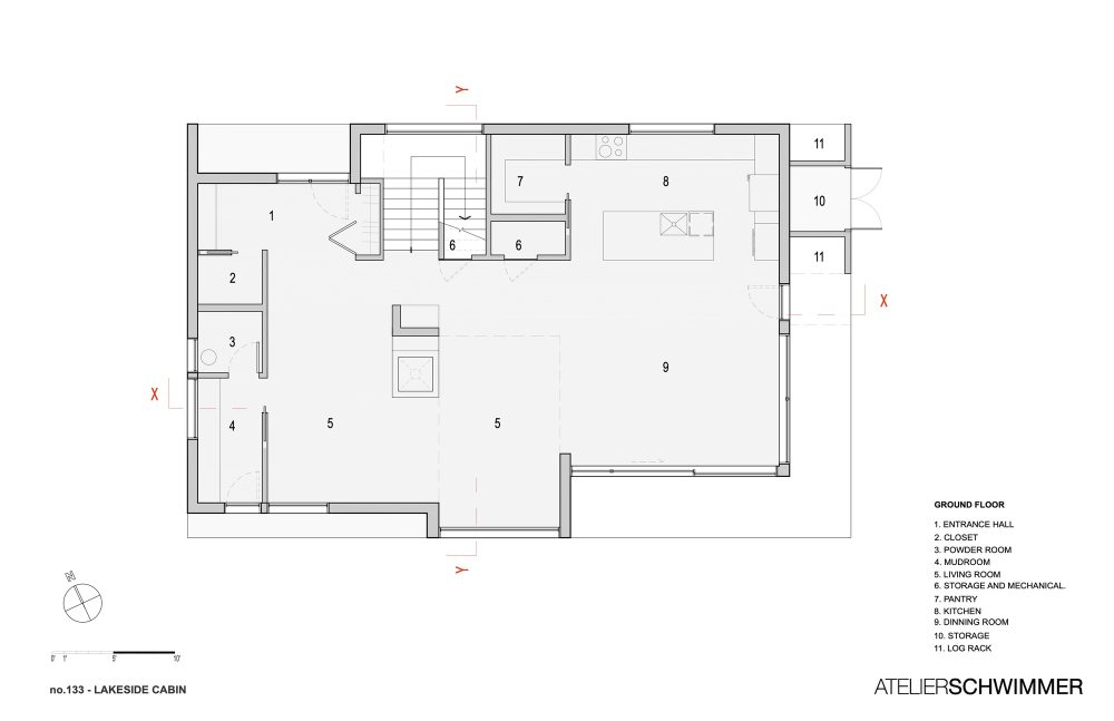 别墅建筑丨加拿大湖滨木屋(2019)(ATELIER SCHWIMMER)设计-27