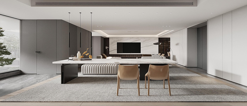 意式极简大平层设计-4