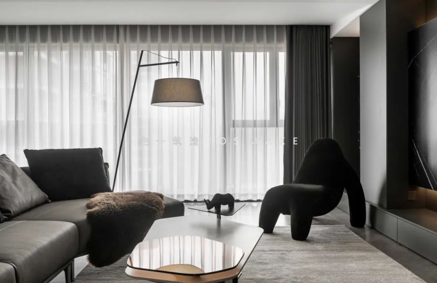 暗黑风独居空间 · 重庆融创壹号院的个性家居设计丨中国重庆丨空一筑造 | O.S.MAKE-9