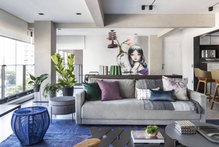 巴西坎波贝洛公寓现代风格设计-24